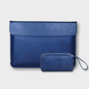 Laptop Kingdom PU Leather Laptop Sleeve With Power Pouch